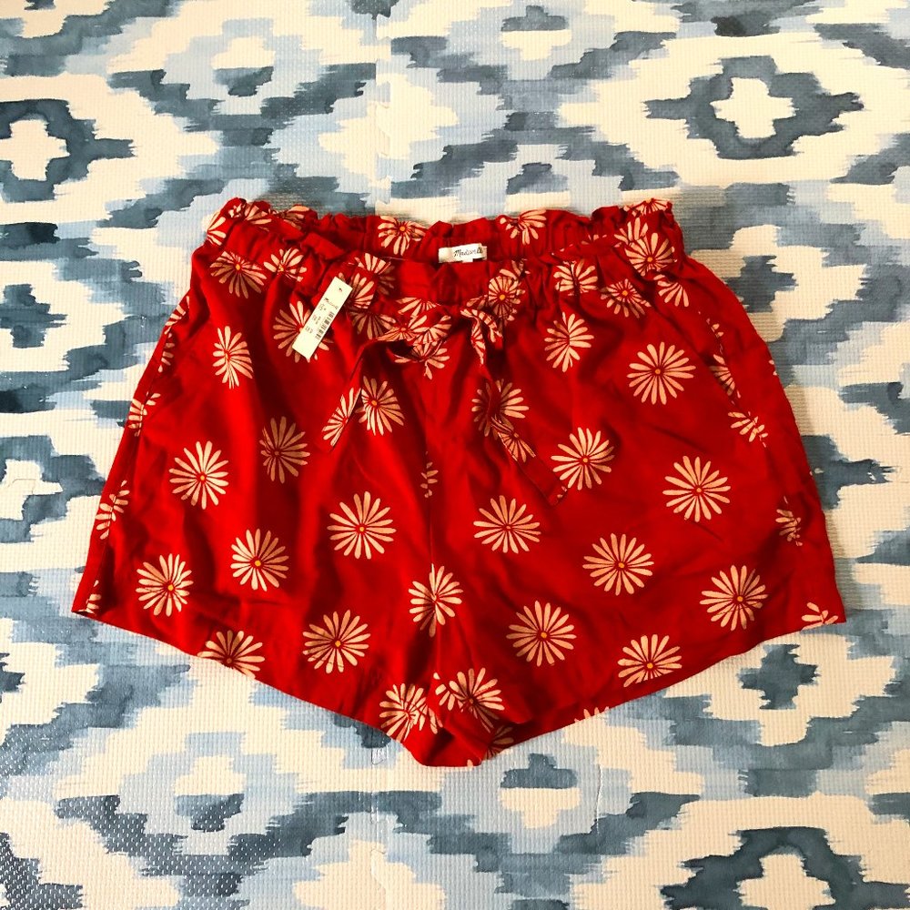 NWT Madewell flower shorts Medium